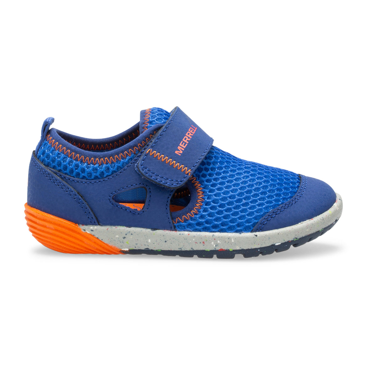 Stride Rite Bare Steps™ H20 Sneaker - Little Kid Blue/Orange