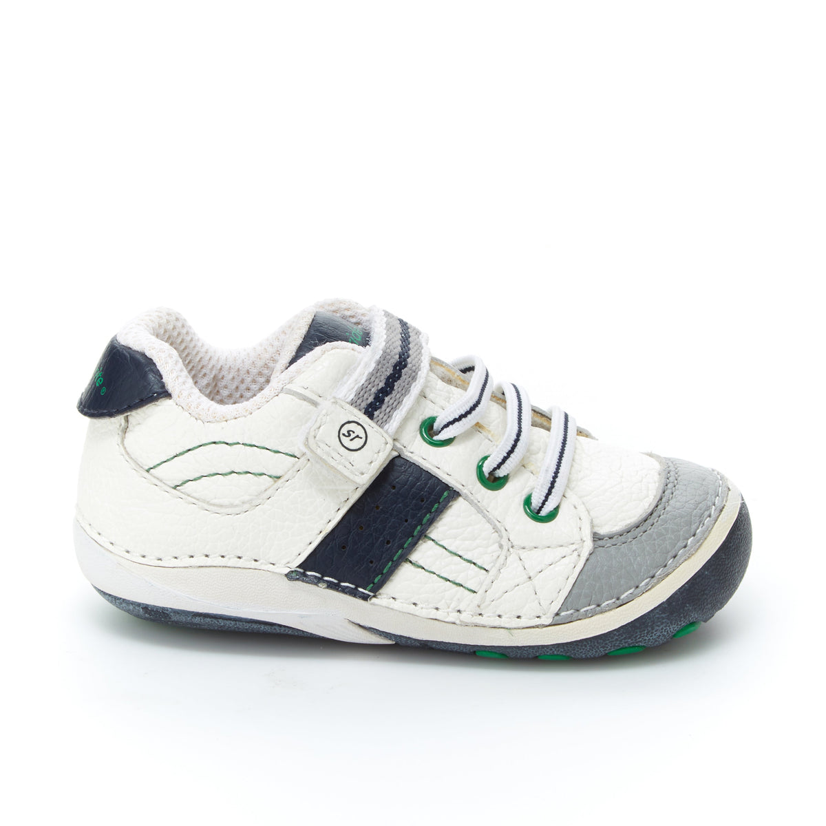 Stride Rite Artie Shoe - Little Kid White/Classic Navy