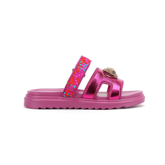 Stride Rite Kensington Cutout Mule Sandal  - Big Kid Purple Red