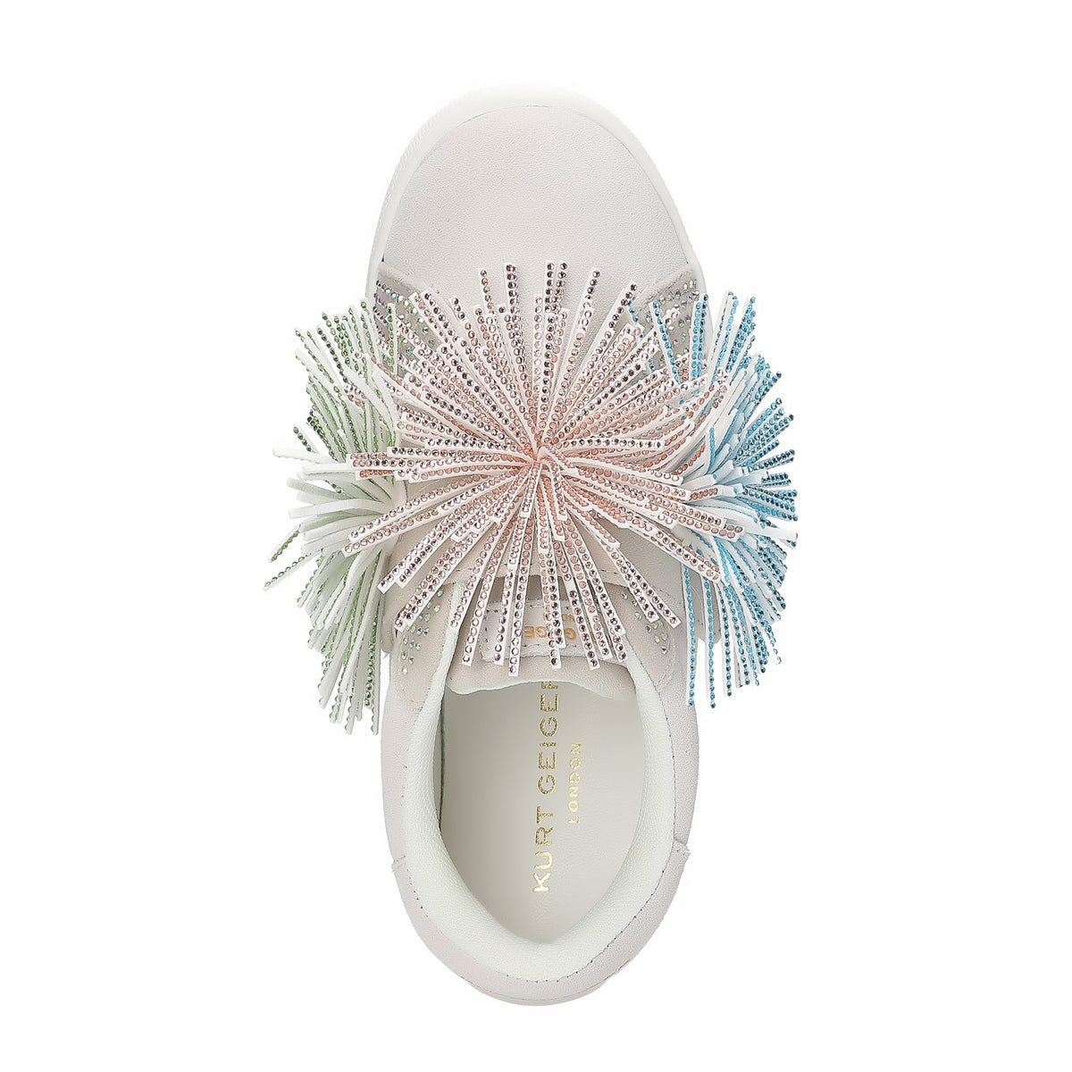 Stride Rite Laney Fringe Sneaker  - Big Kid White