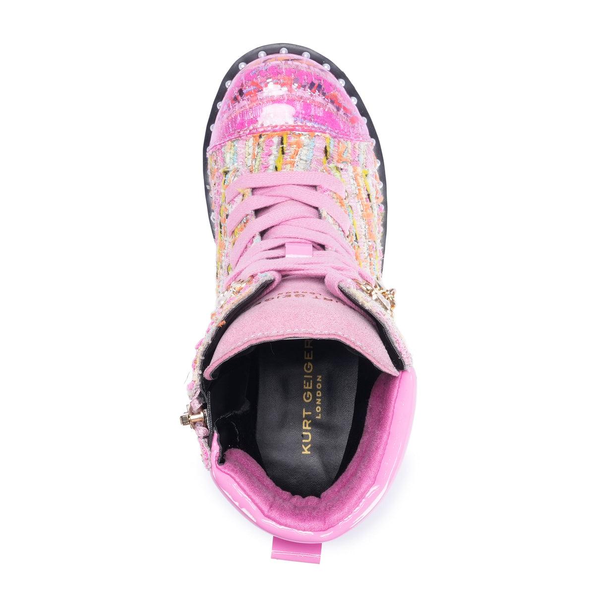 Stride Rite Mini Chelsea Combat Boot - Big Kids Pink Multi