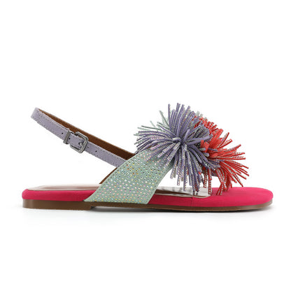 Stride Rite Mini Fringe Sandal - Big Kid Multi