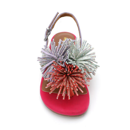 Stride Rite Mini Fringe Sandal - Big Kid Multi