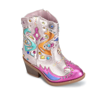Stride Rite Mini Kensington Cowboy Boot - Little Kids Rainbow