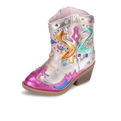 Stride Rite Mini Kensington Cowboy Boot - Little Kids Rainbow