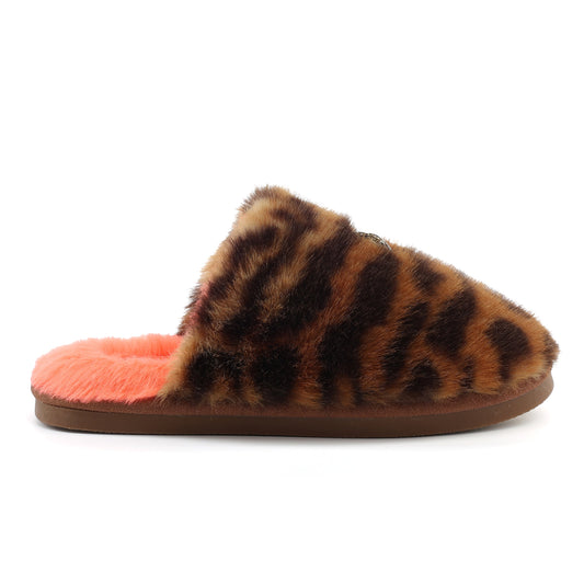Stride Rite Mini Kensington Slipper - Big Kids Orange Leopard