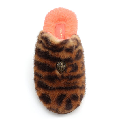 Stride Rite Mini Kensington Slipper - Big Kids Orange Leopard