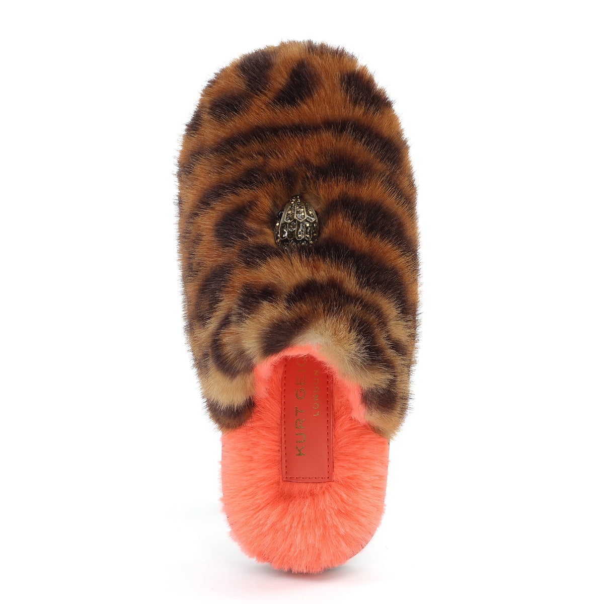 Stride Rite Mini Kensington Slipper - Big Kids Orange Leopard