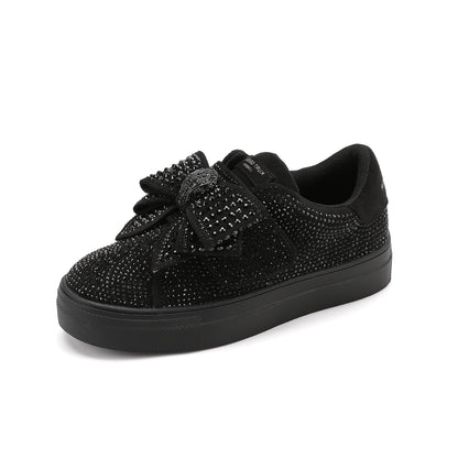 Stride Rite Mini Laney Bow Sneaker - Big Kid Black