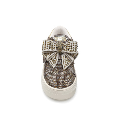 Stride Rite Mini Laney  Bow Sneaker  - Little Kid Beige