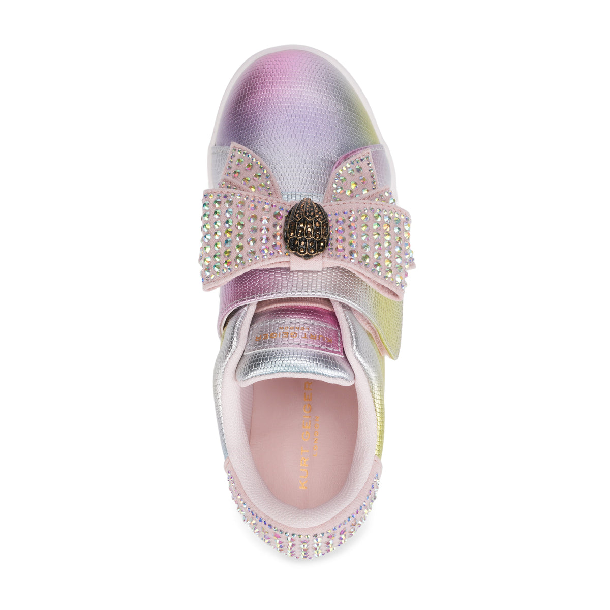 Stride Rite Mini Laney Bow Sneaker - Big Kid Pink Iridescent