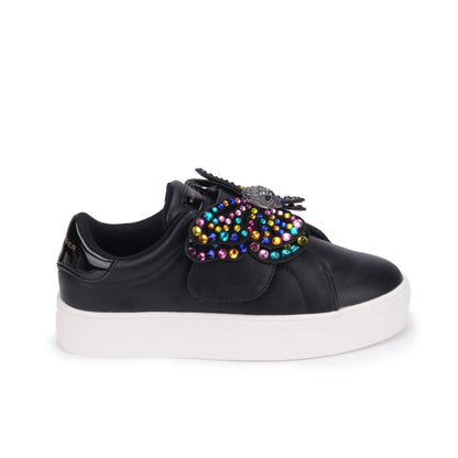 Stride Rite Mini Laney Butterfly Sneaker - Big Kid Black