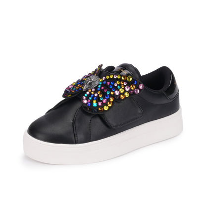 Stride Rite Mini Laney Butterfly Sneaker - Big Kid Black