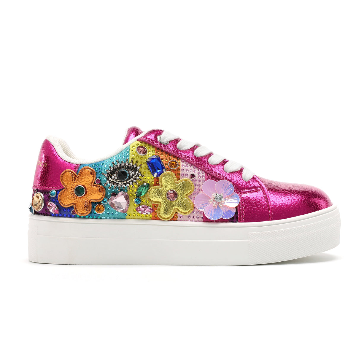 Stride Rite Mini Laney Tutti Frutti Sneaker - Big Kid Fuchsia Multi