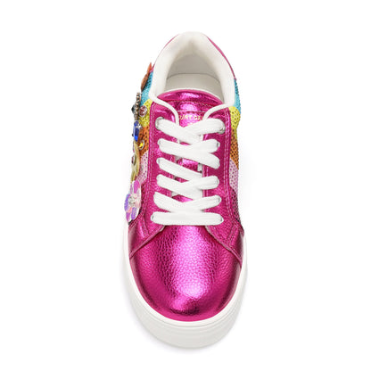 Stride Rite Mini Laney Tutti Frutti Sneaker - Big Kid Fuchsia Multi