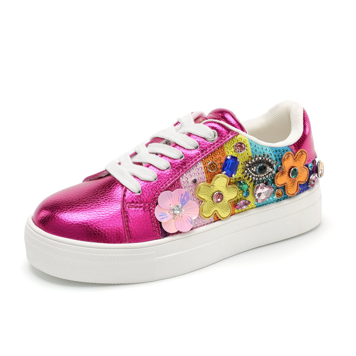 Stride Rite Mini Laney Tutti Frutti Sneaker - Big Kid Fuchsia Multi