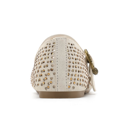 Stride Rite Mini Mayfair Ballet Flat  - Big Kid Bone