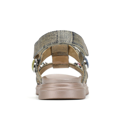 Stride Rite Mini Orson Hearts Sandal  - Big Kid Gold