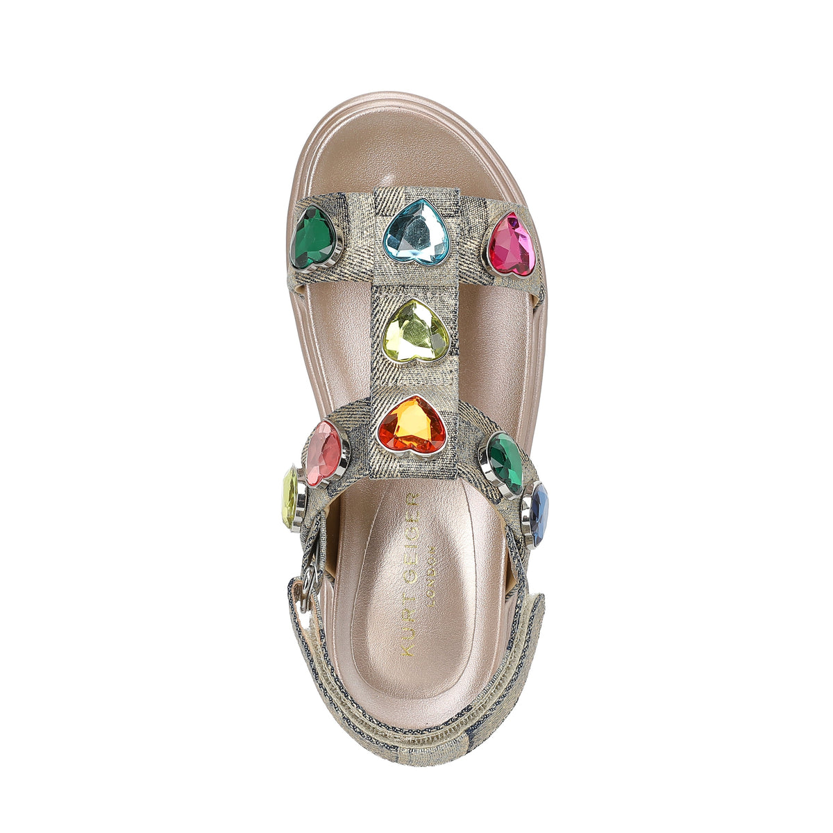 Stride Rite Mini Orson Hearts Sandal  - Big Kid Gold