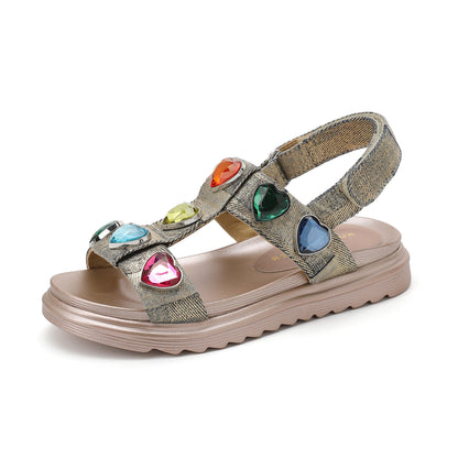 Stride Rite Mini Orson Hearts Sandal  - Big Kid Gold