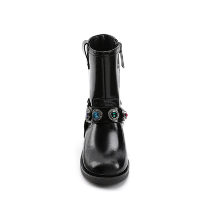 Stride Rite Octavia Pull On Boot - Little Kid Black Multi