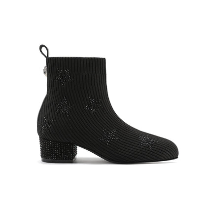 Stride Rite Mini Elmer Star Boot - Big Kid Black