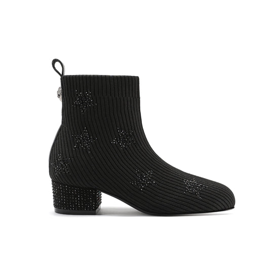 Stride Rite Mini Elmer Star Boot - Big Kid Black