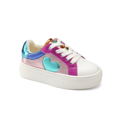 Stride Rite Mini Luckson Heart Sneaker - Little Kid Multi