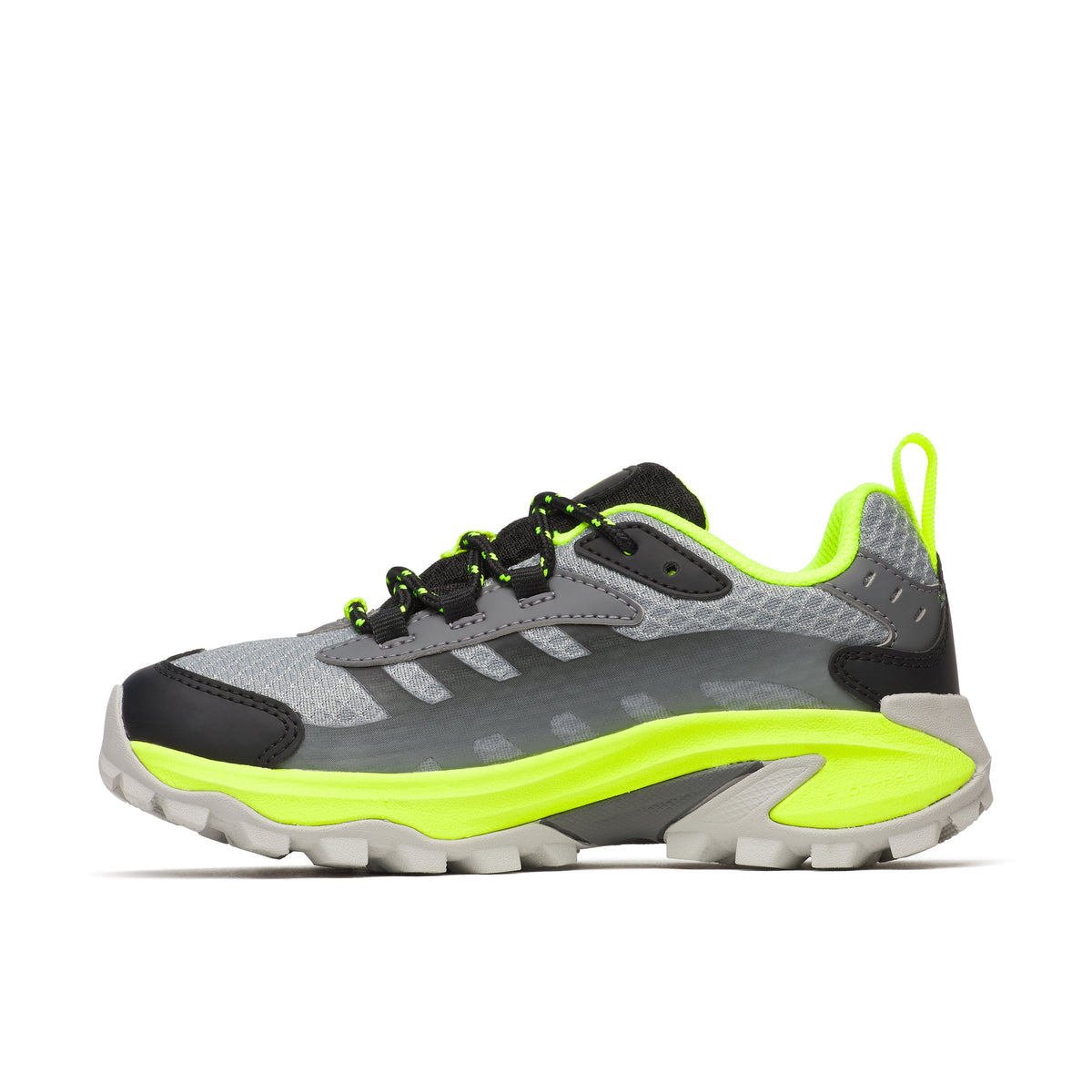Stride Rite Moab Speed 2 Low Waterproof Sneaker - Big Kid Grey/Black/Citron