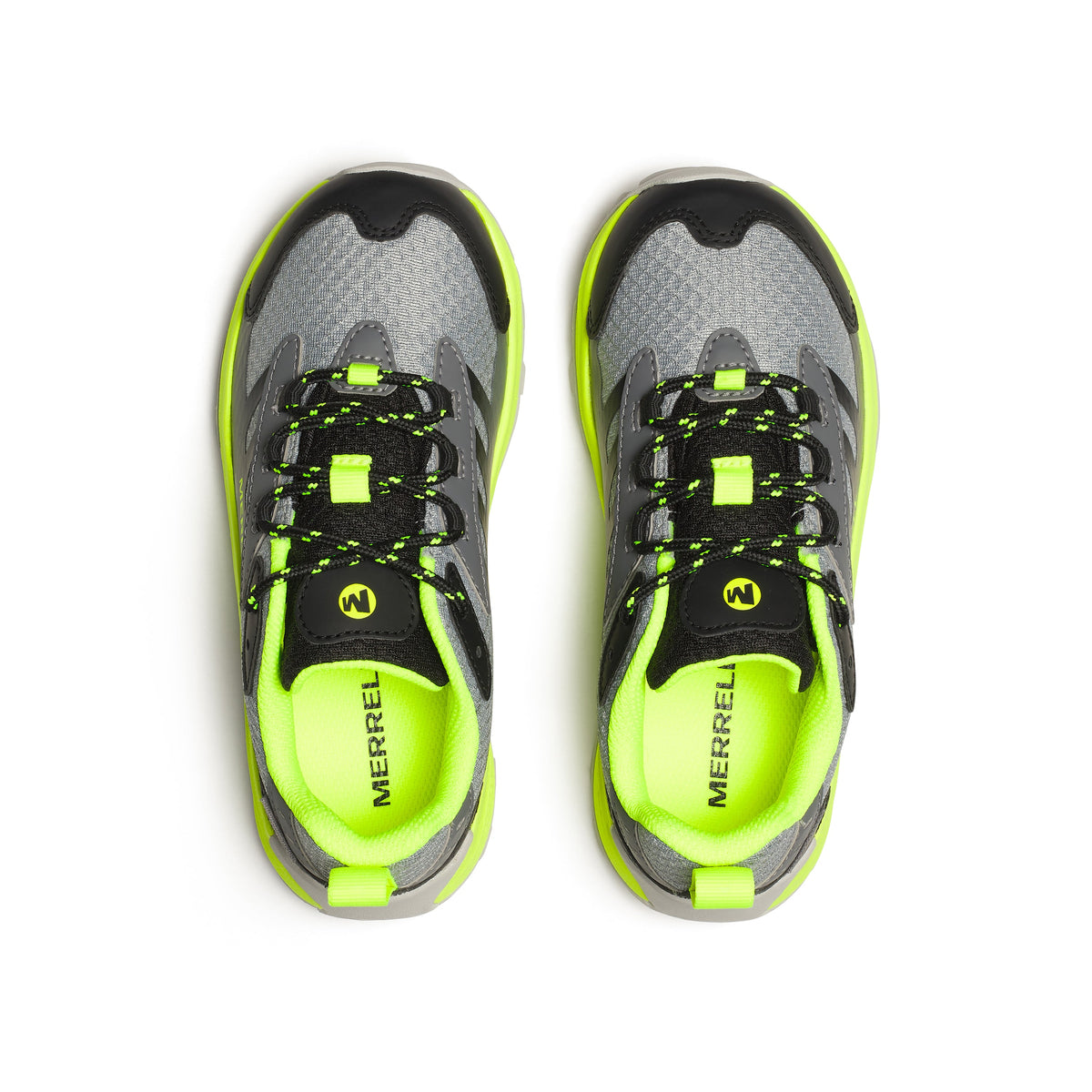 Stride Rite Moab Speed 2 Low Waterproof Sneaker - Big Kid Grey/Black/Citron