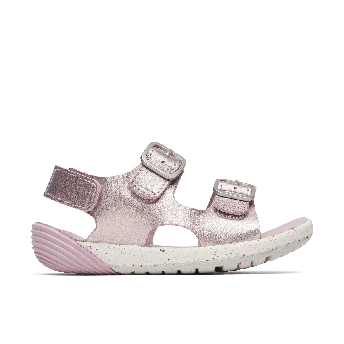 Stride Rite Bare Steps™ Sandal - Little Kid Lilac/Metallic