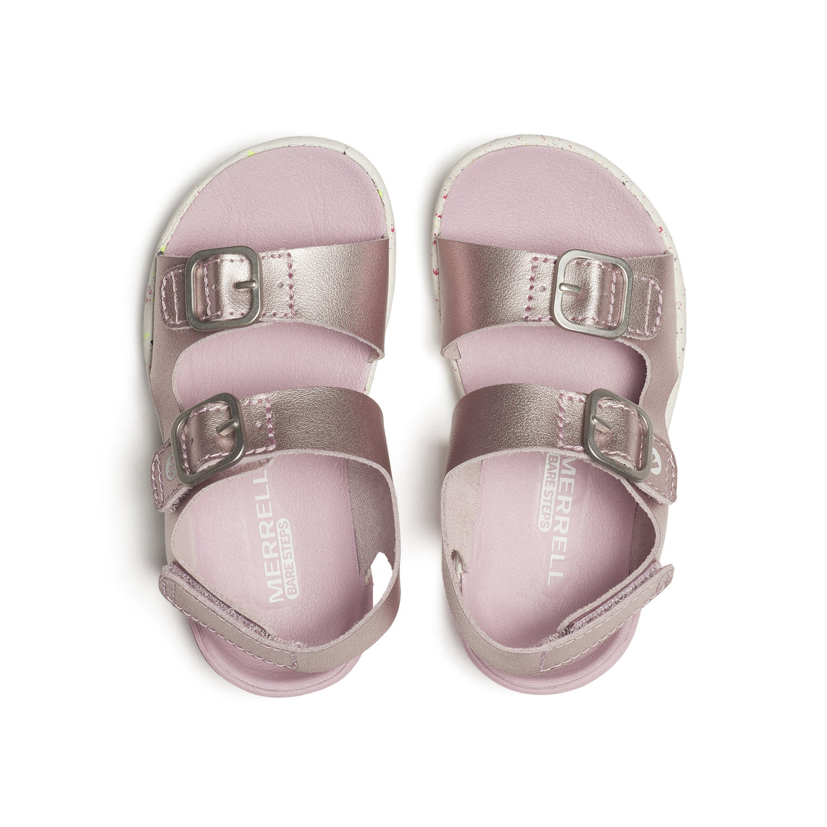 Stride Rite Bare Steps™ Sandal - Little Kid Lilac/Metallic