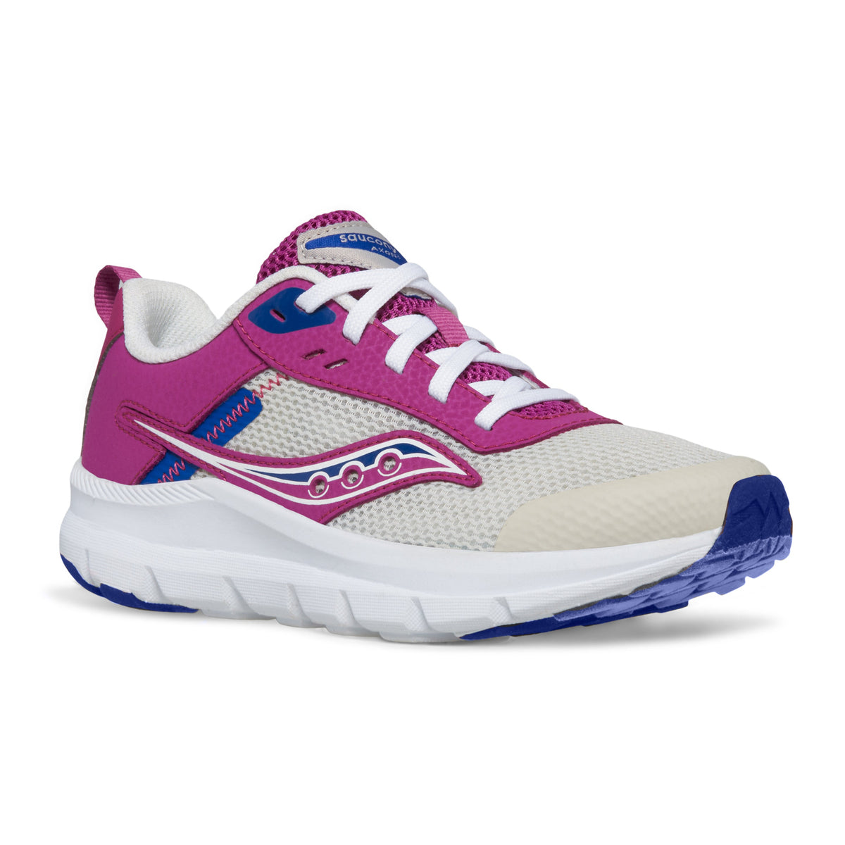 Stride Rite Axon KDZ Sneaker - Big Kid Grey/Magenta