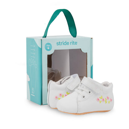 Stride Rite Emilia Baby Bootie - Little Kid White