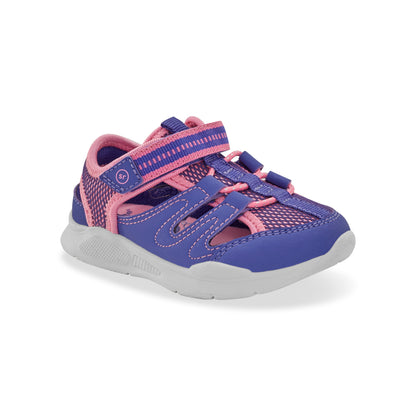 Stride Rite Flynn Sneaker Sandal - Big Kid Pink/Purple