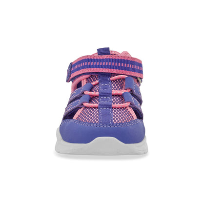 Stride Rite Flynn Sneaker Sandal - Little Kid Pink/Purple