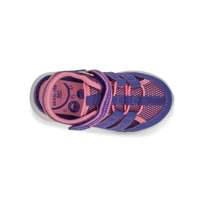 Stride Rite Flynn Sneaker Sandal - Little Kid Pink/Purple
