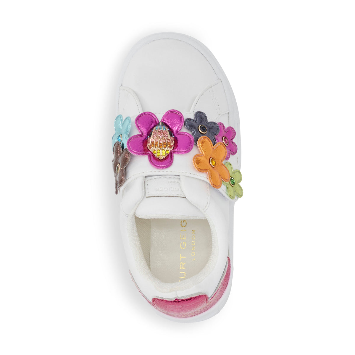 Stride Rite Mini Flower Petal Sneaker - Little Kid White/Multi