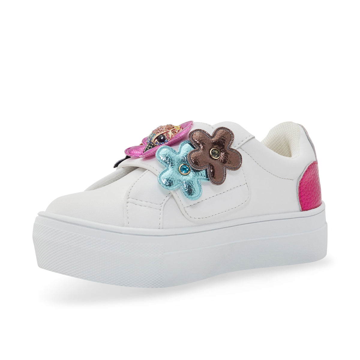 Stride Rite Mini Flower Petal Sneaker - Little Kid White/Multi