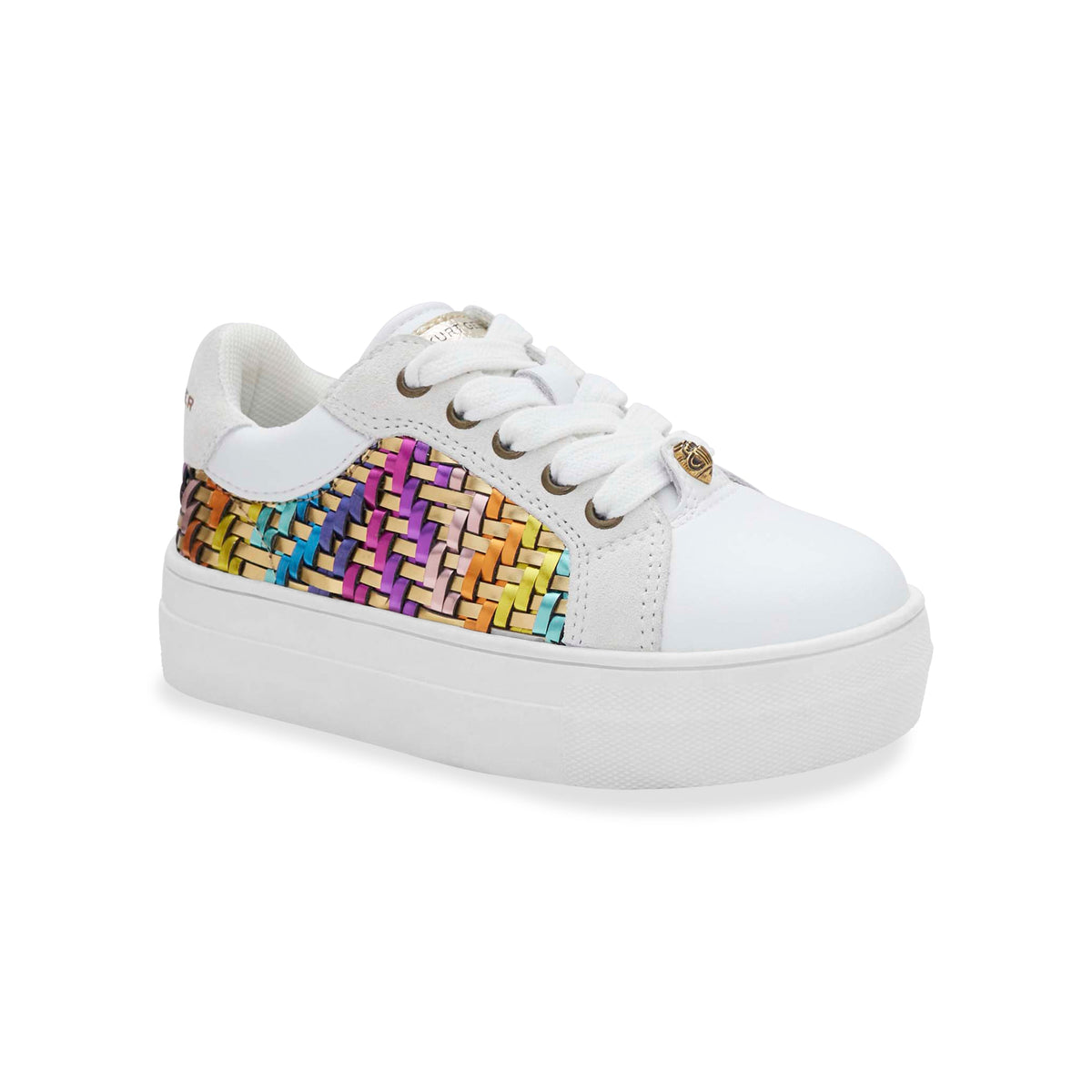 Stride Rite Mini Kensington Sneaker - Big Kid White Gold