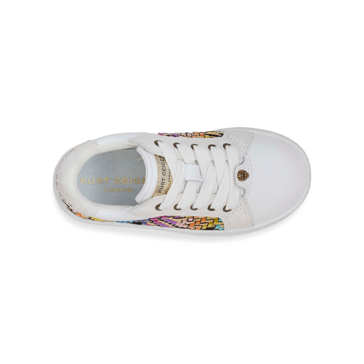 Stride Rite Mini Kensington Sneaker - Big Kid White Gold
