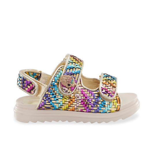 Stride Rite Mini Orson Sandal - Big Kid Gold Multi