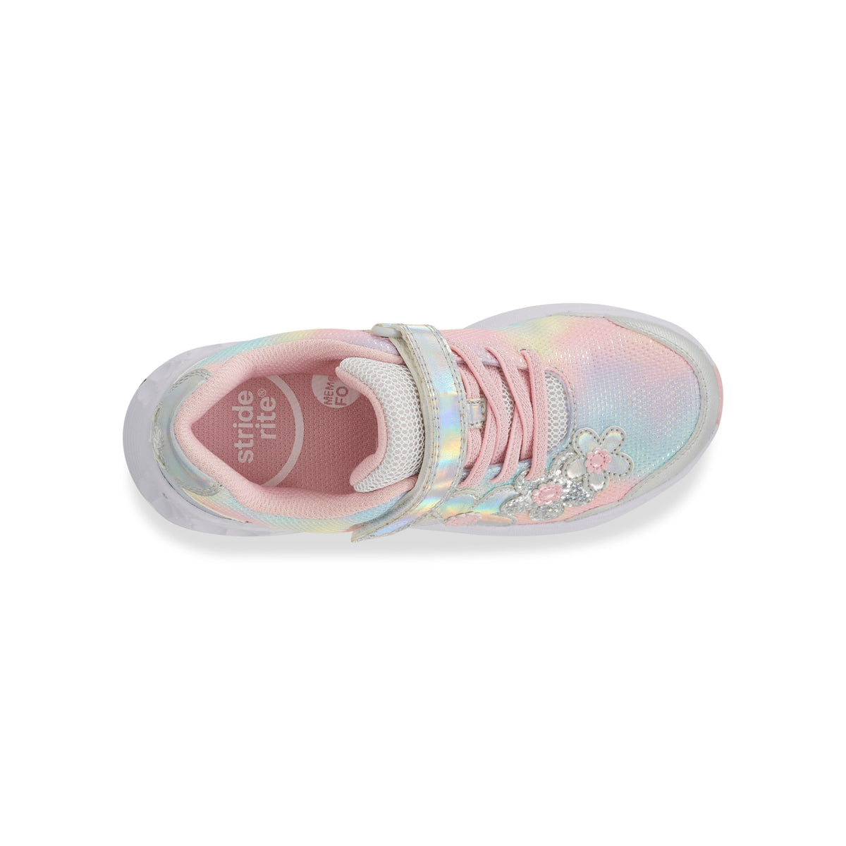 Stride Rite Lighted Glimmer 2.0 Sneaker - Big Kid Rainbow