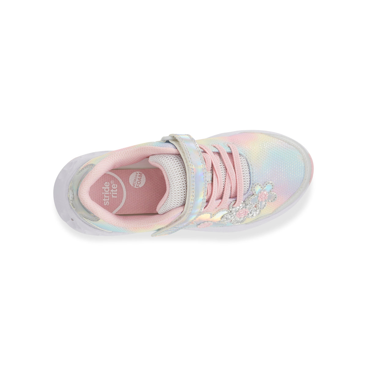 Stride Rite Lighted Glimmer 2.0 Sneaker Adaptable - Big Kid Rainbow