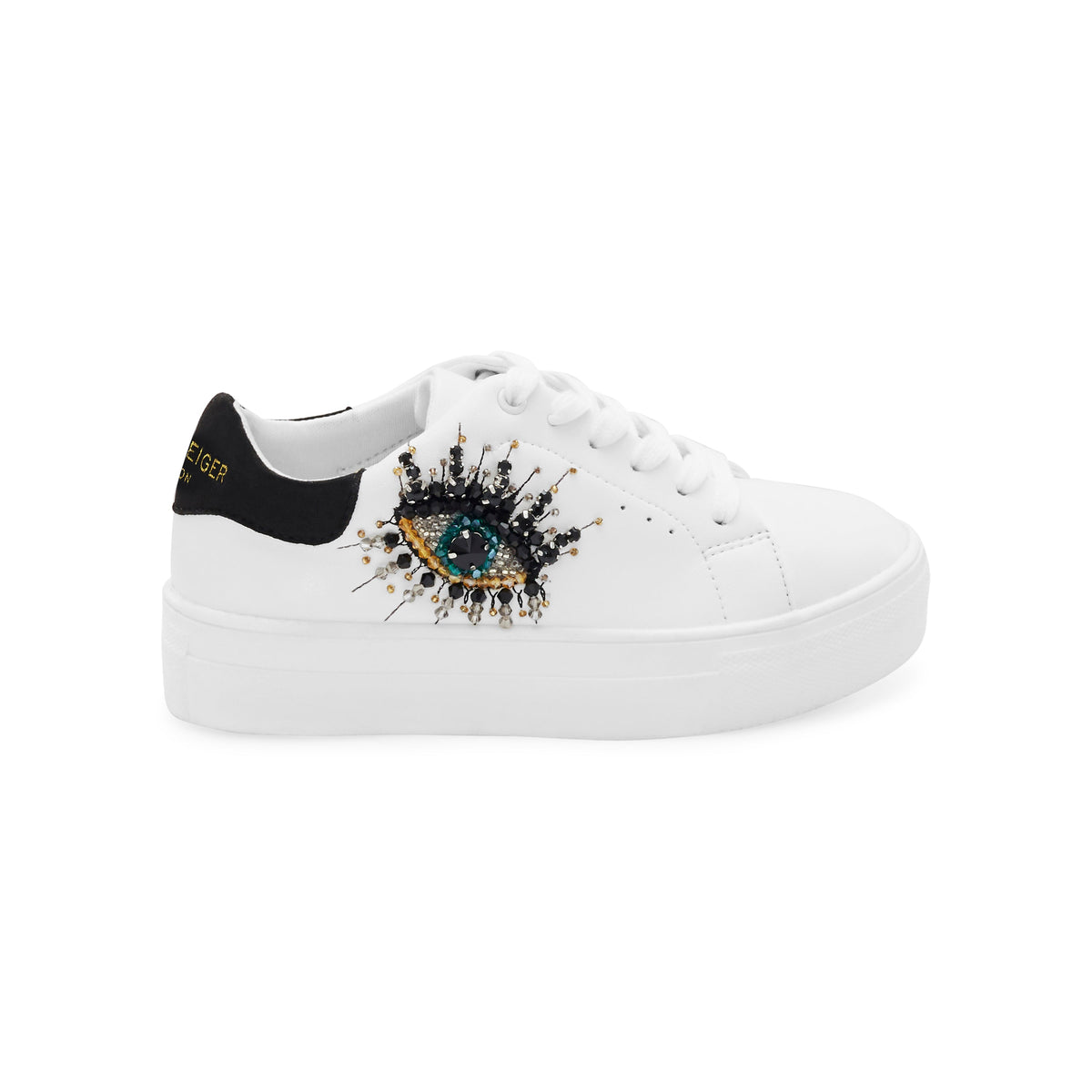 Stride Rite Mini Laney Eye Sneaker - Big Kid White