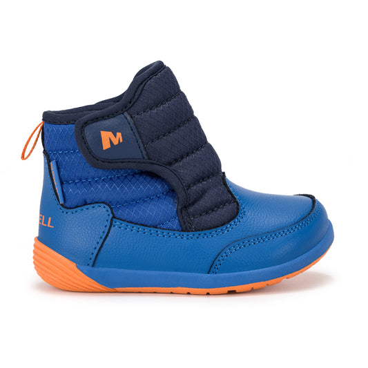 Stride Rite Barestep Snowday Boot - Little Kid Blue Orange