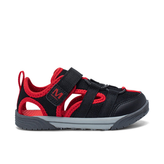 Stride Rite Bolton Sneaker - Little Kid Black/Red