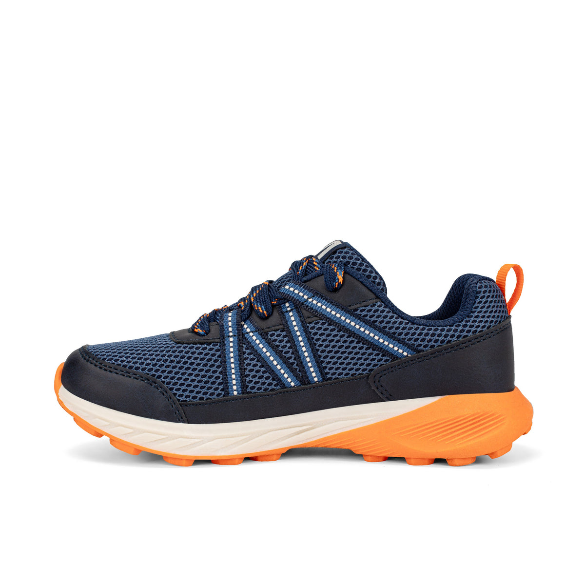 Stride Rite Copter Trek Sneaker - Big Kid Navy/Orange