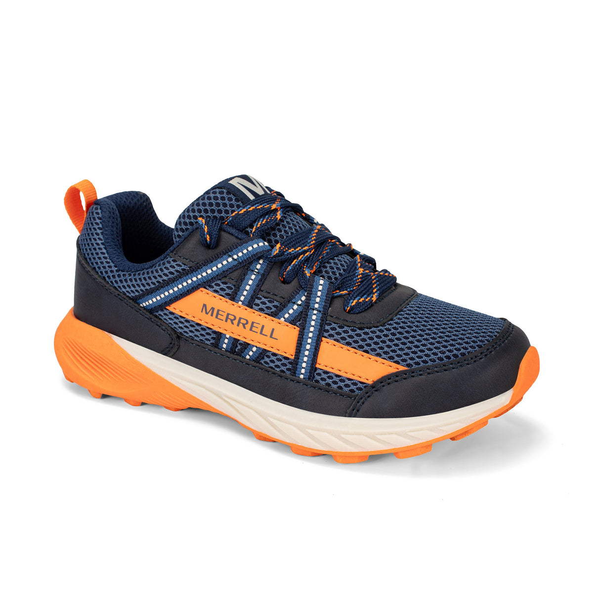 Stride Rite Copter Trek Sneaker - Big Kid Navy/Orange