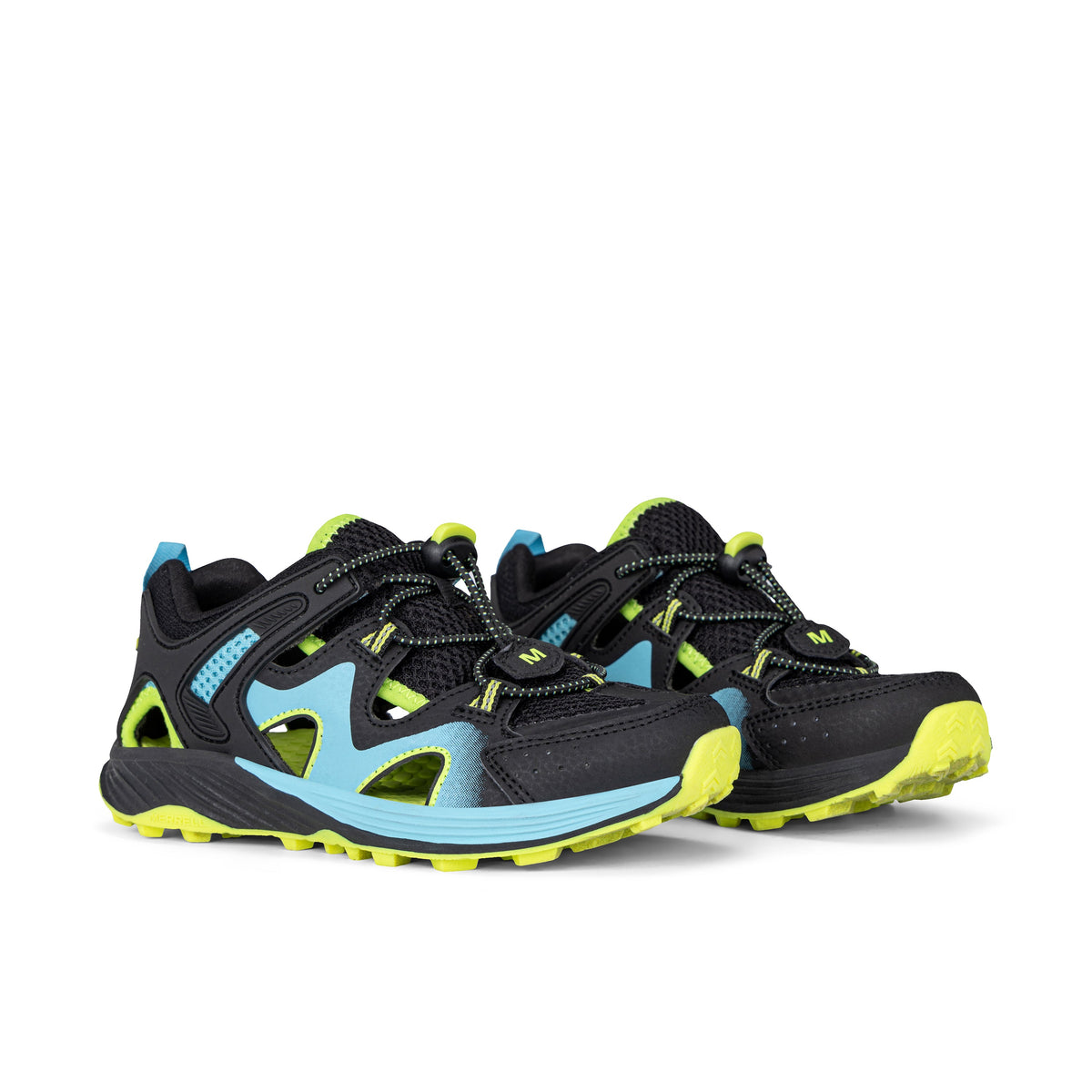 Stride Rite Hydro Force Sneaker - Big Kid Black/Blue/Lime